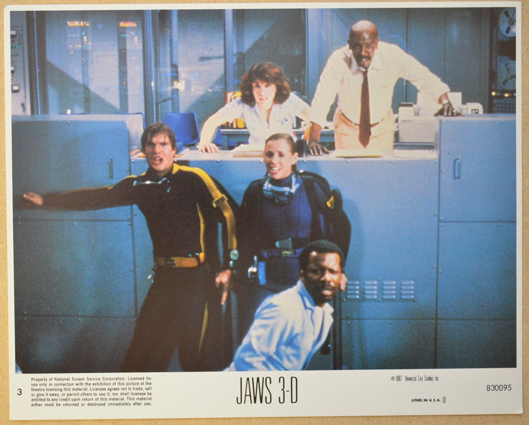 JAWS 3-D (Card 3) Cinema 7 Colour FOH Stills / Lobby Cards 