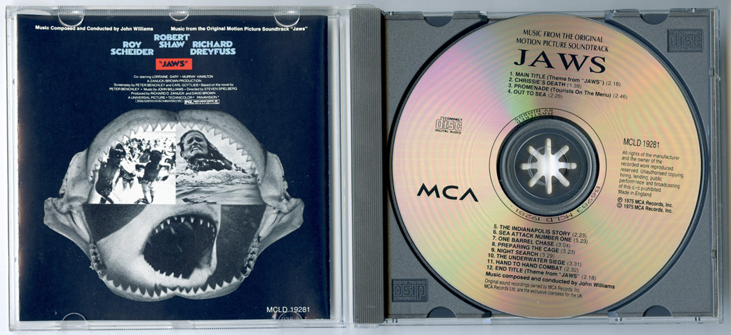 JAWS Original CD Soundtrack (Inside) 