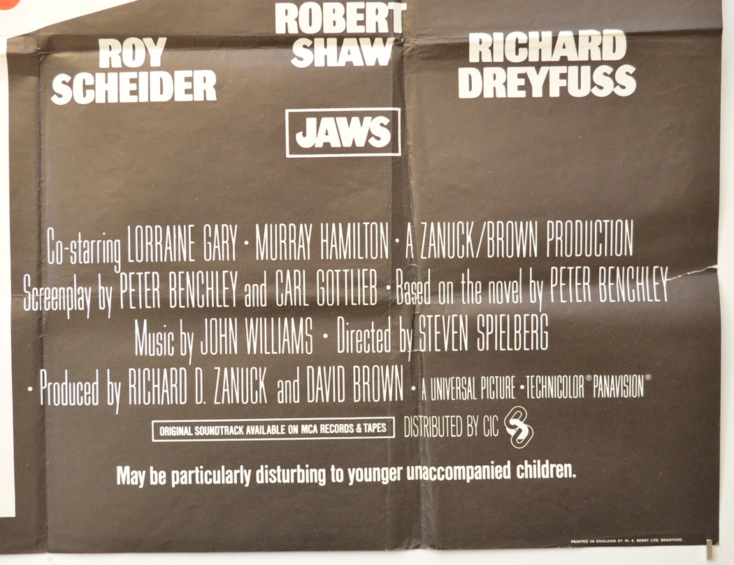 JAWS (Bottom Right) Cinema Quad Movie Poster 