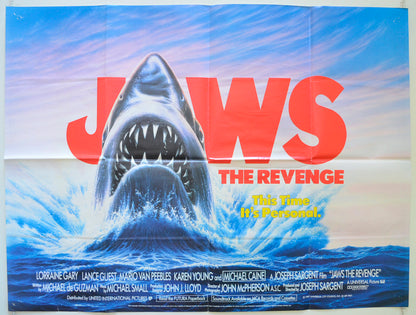 Jaws - The Revenge  Original British Quad Poster - Film Poster - Movie Poster 