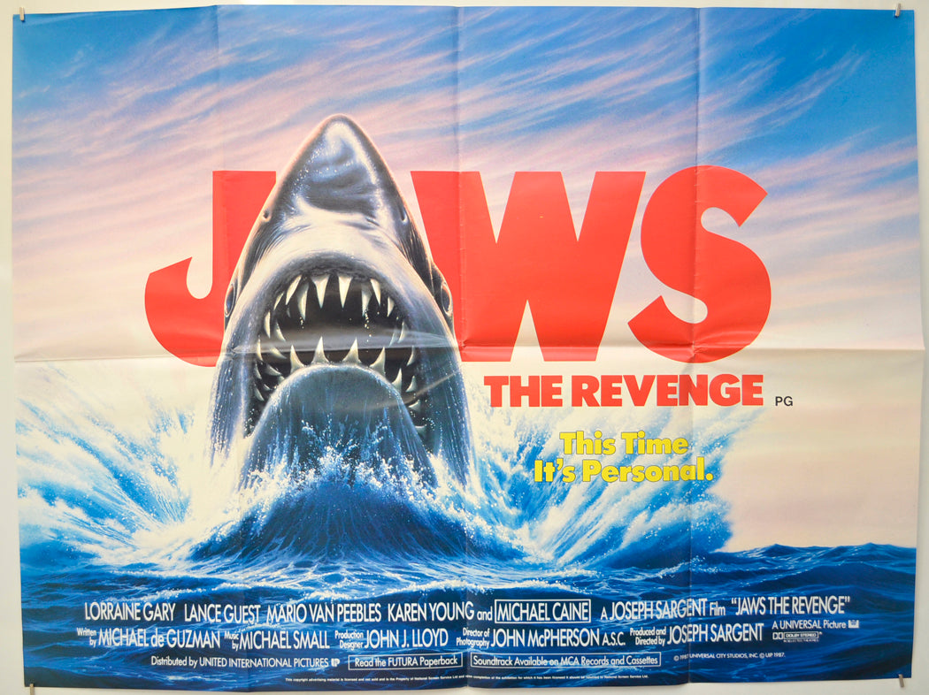 Jaws - The Revenge Original Quad Poster - Film Poster - Movie Poster  