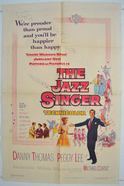 The Jazz Singer  Original One Sheet Poster - Film Poster - Movie Poster 