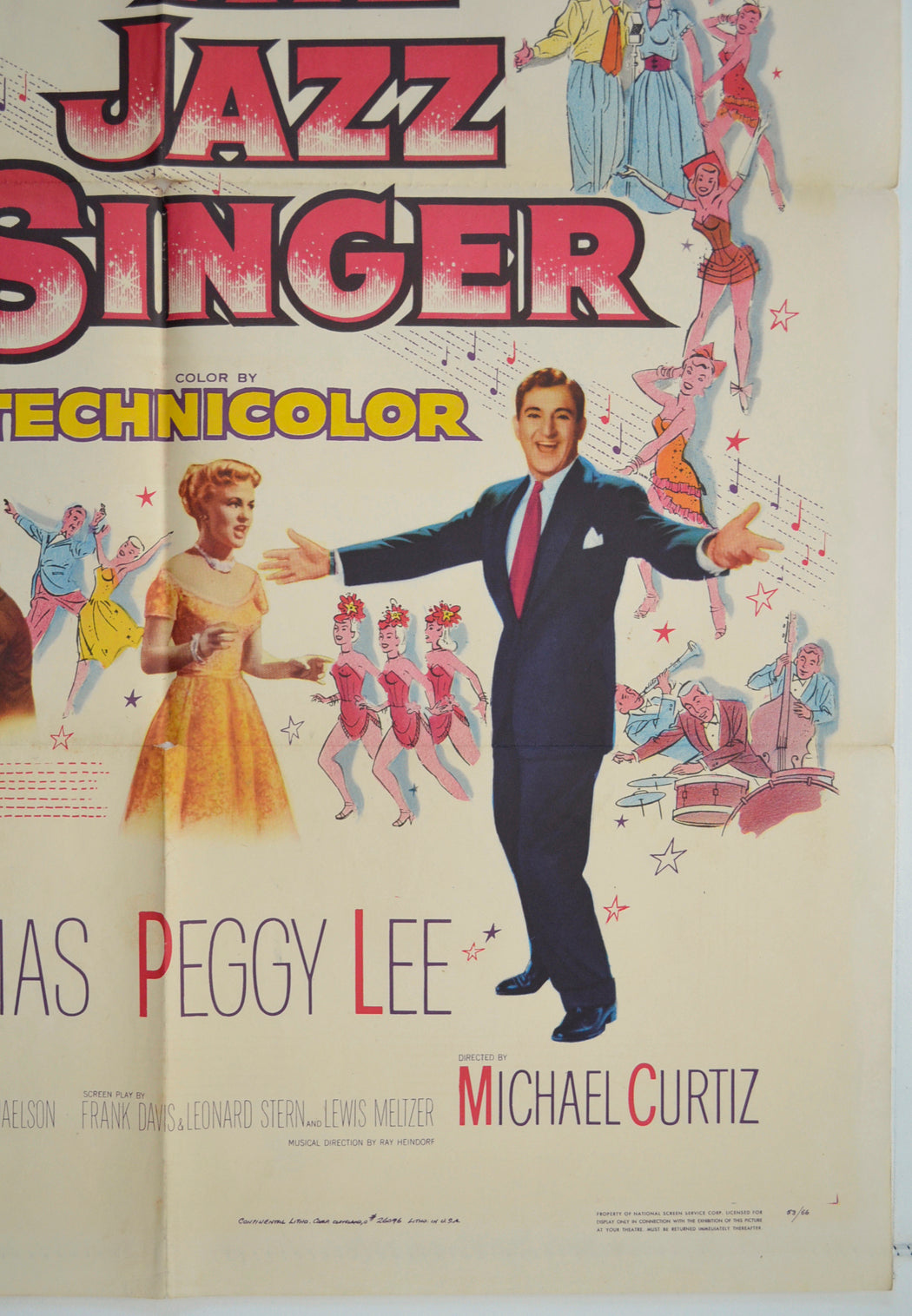 THE JAZZ SINGER (Bottom Right) Cinema One Sheet Movie Poster 