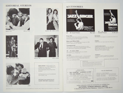 THE JAZZ SINGER Cinema Exhibitors Campaign Pressbook - INSIDE 