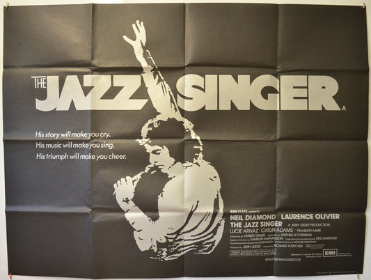 The Jazz Singer Original Quad Poster - Film Poster - Movie Poster  