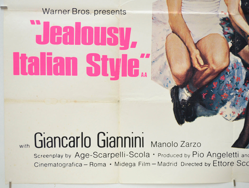 JEALOUSY ITALIAN STYLE (Bottom Left) Cinema Quad Movie Poster 