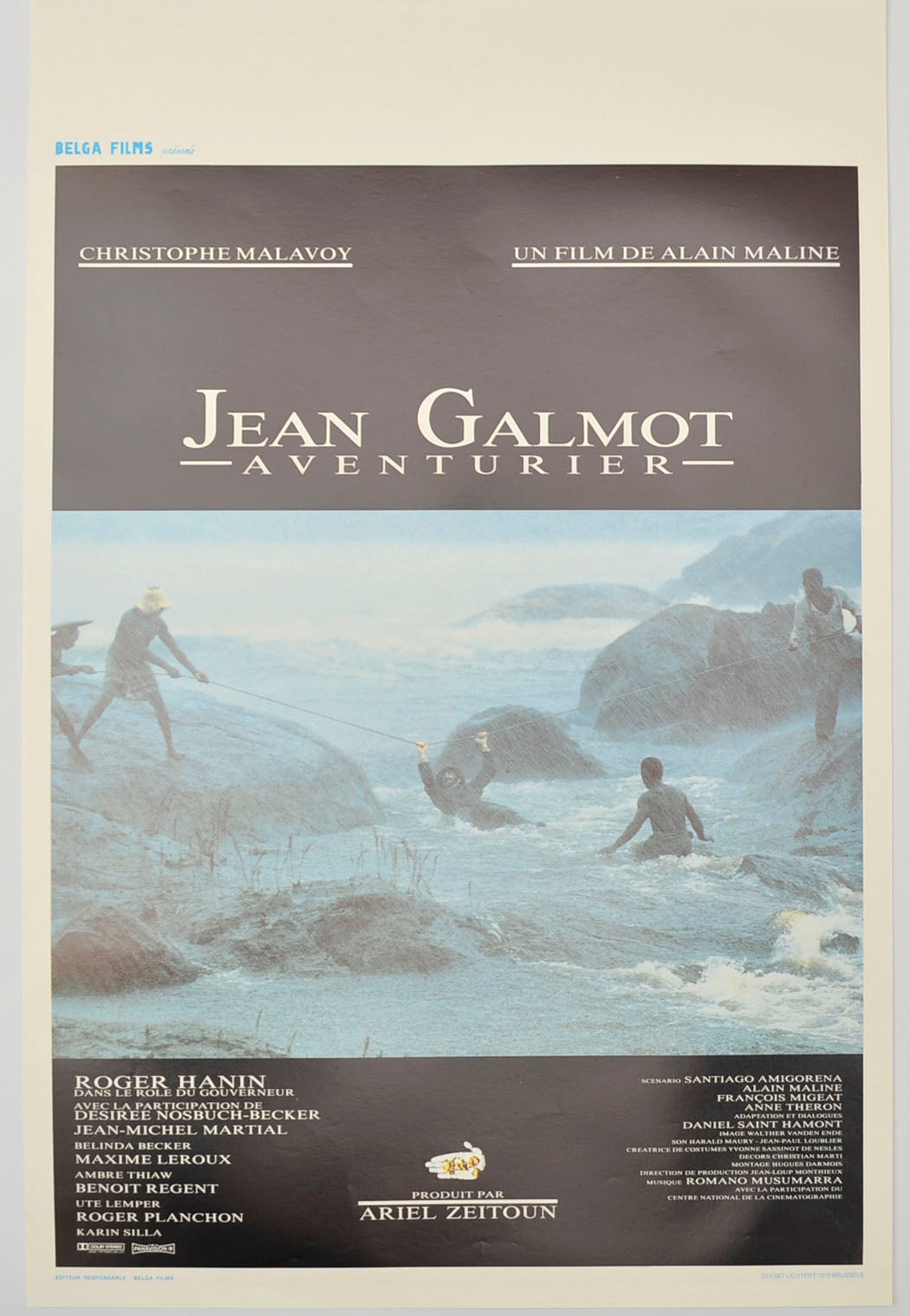 Jean Galmot, Aventurier Original Belgian Poster - Film Poster - Movie Poster