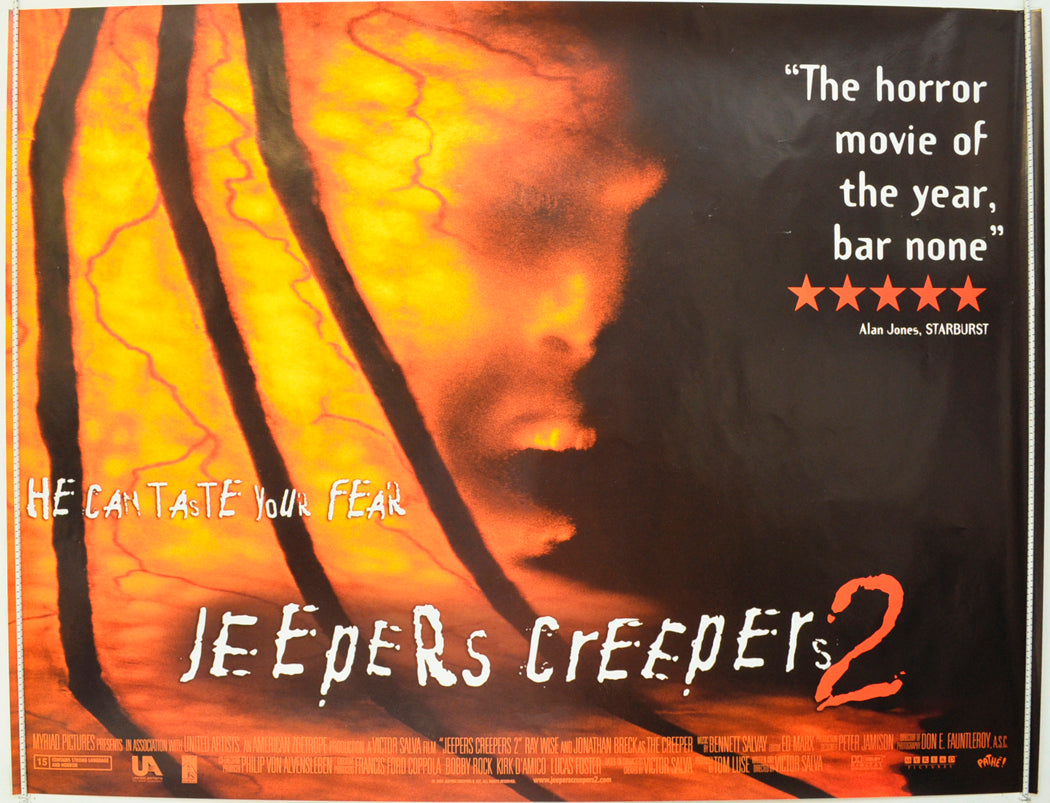 Jeepers Creepers 2  Original British Quad Poster - Film Poster - Movie Poster 