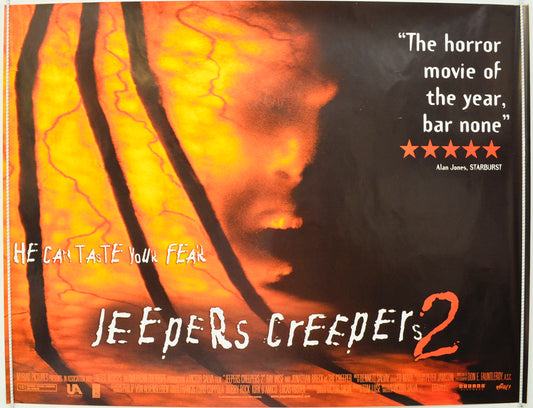 Jeepers Creepers 2  Original British Quad Poster - Film Poster - Movie Poster 