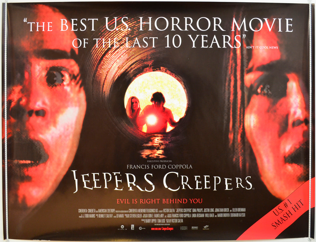 Jeepers Creepers Original Quad Poster - Film Poster - Movie Poster  