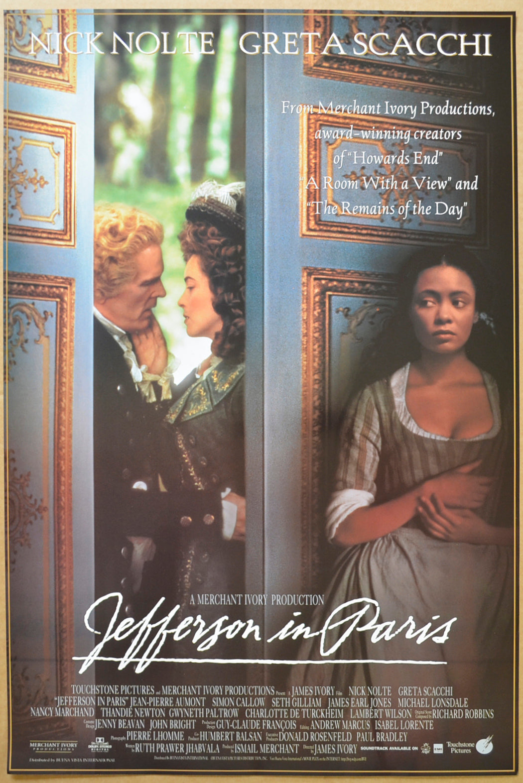 Jefferson In Paris  Original Belgian Poster - Film Poster - Movie Poster