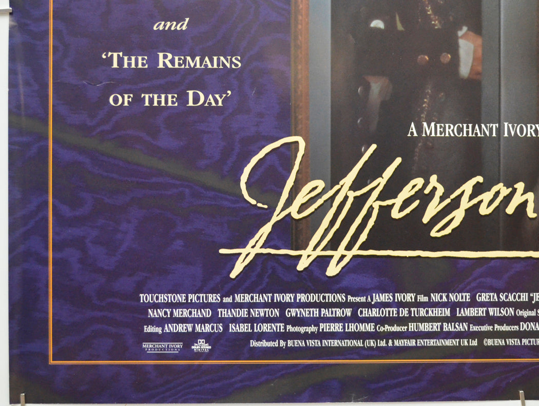 JEFFERSON IN PARIS (Bottom Left) Cinema Quad Movie Poster 