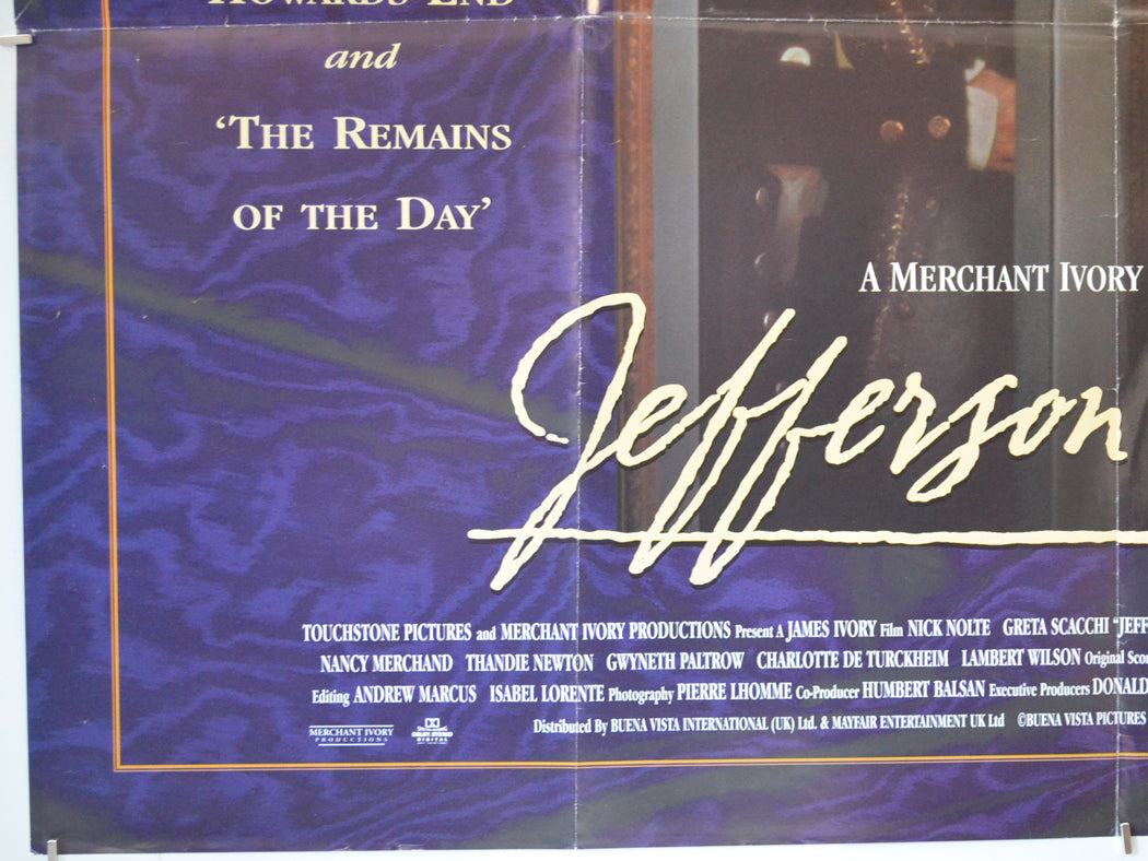 JEFFERSON IN PARIS (Bottom Left) Cinema Quad Movie Poster 