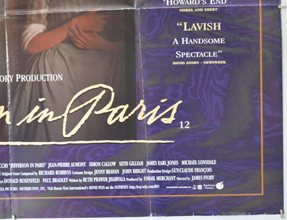 JEFFERSON IN PARIS (Bottom Right) Cinema Quad Movie Poster 