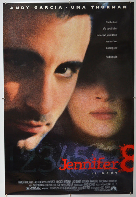 Jennifer 8 (a.k.a. Jennifer Eight) Original One Sheet Poster - Film Poster - Movie Poster