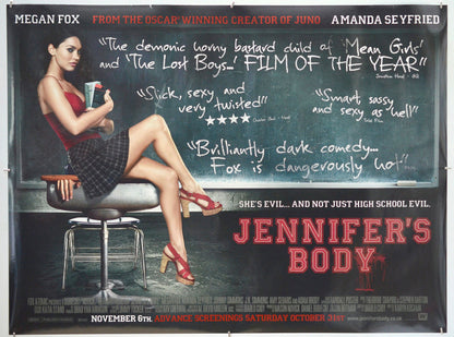 Jennifer's Body - Original Quad Poster - Film Poster - Movie Poster