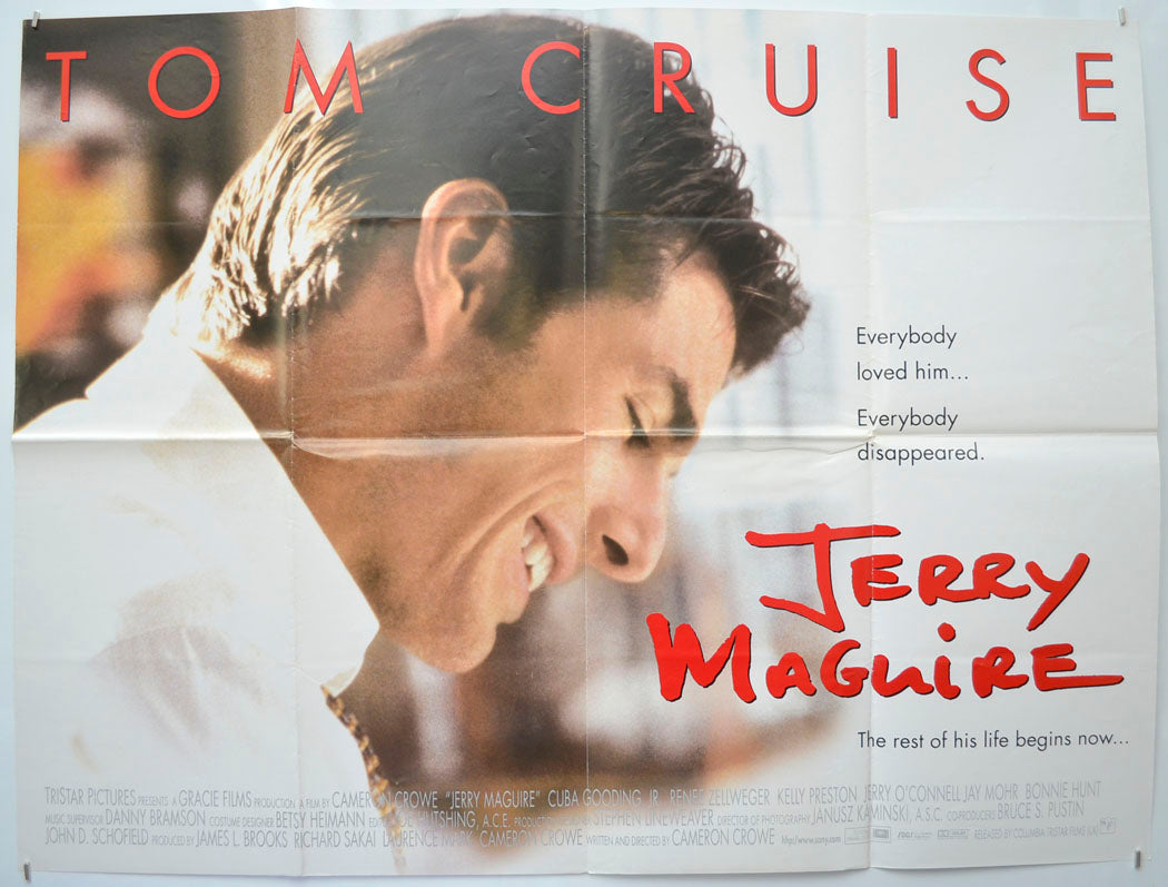 Jerry Maguire Original Quad Poster - Film Poster - Movie Poster