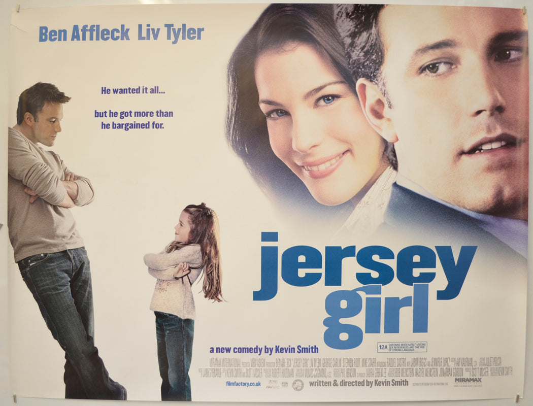 Jersey Girl Original Quad Poster - Film Poster - Movie Poster  