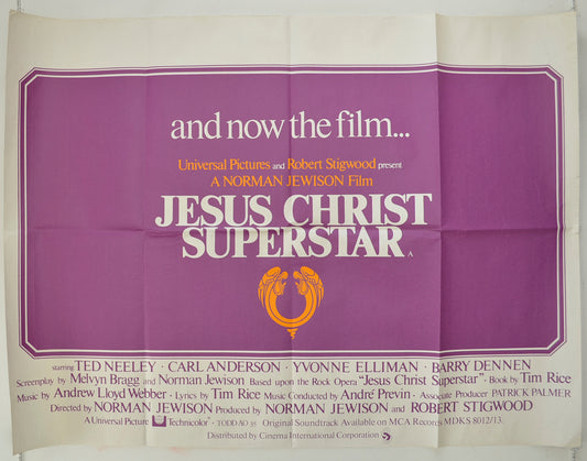 Jesus Christ Superstar Original Quad Poster - Film Poster - Movie Poster  