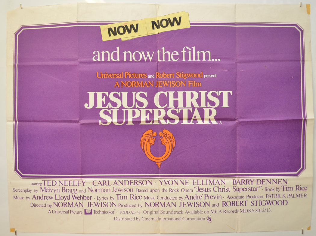 Jesus Christ Superstar Original Quad Poster - Film Poster - Movie Poster