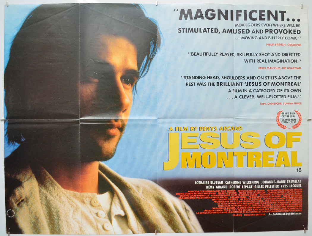 Jesus Of Montreal - Original Quad Poster - Film Poster - Movie Poster