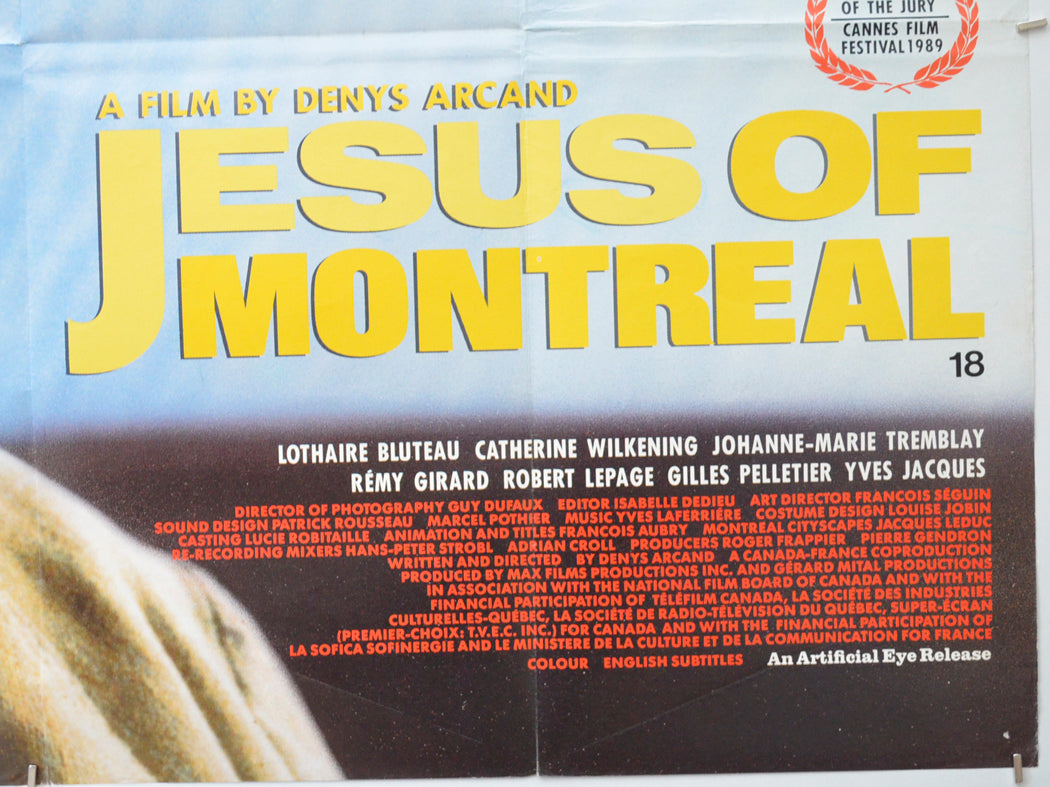 JESUS OF MONTREAL (Bottom Right) Cinema Quad Movie Poster 