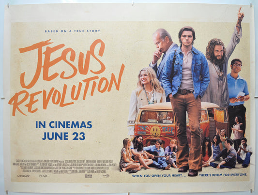Jesus Revolution Original Quad Poster - Film Poster - Movie Poster 