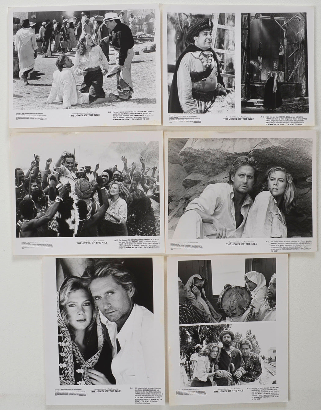 The Jewel Of The Nile  6 Original Black And White Press Stills 