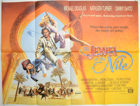 The Jewel Of The Nile  Original British Quad Poster - Film Poster - Movie Poster 