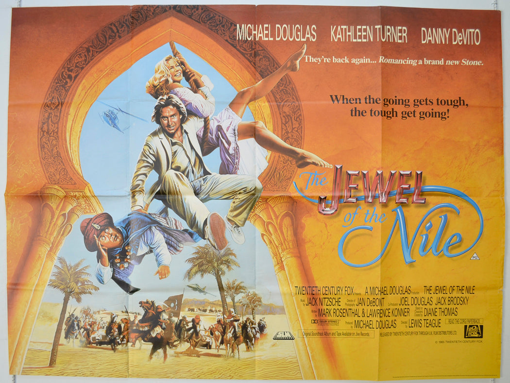 The Jewel Of The Nile   Original Quad Poster - Film Poster - Movie Poster 