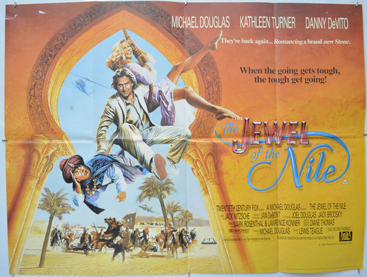 The Jewel Of The Nile - Original Quad Poster - Film Poster - Movie Poster