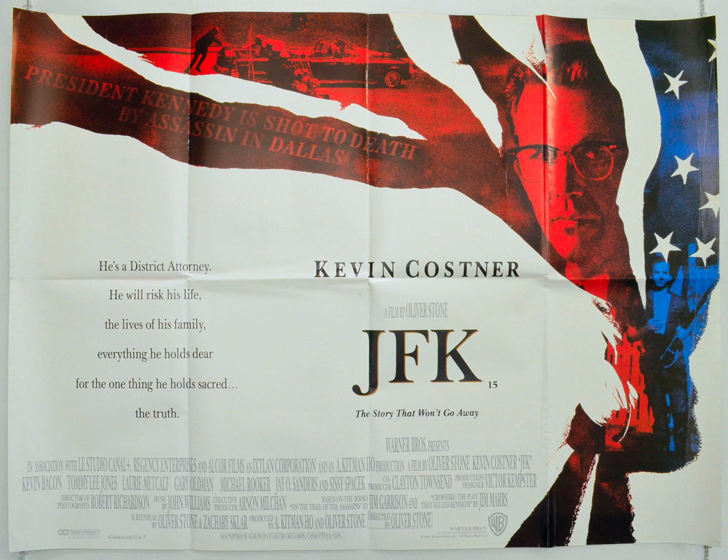 JFK Original British Quad Poster - Film Poster - Movie Poster 