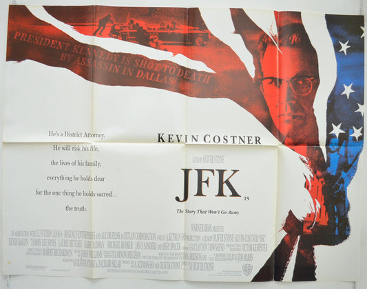 JFK Original Quad Poster - Film Poster - Movie Poster  