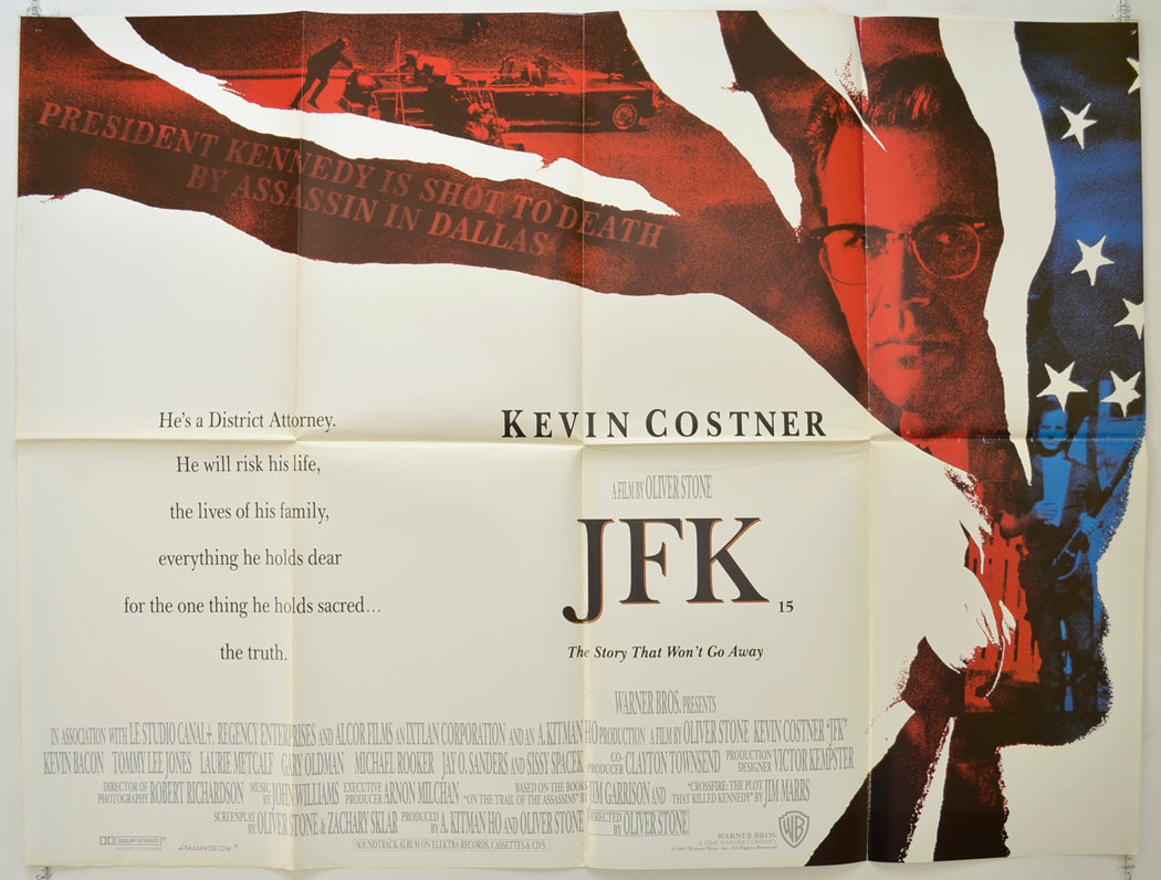 JFK   Original Quad Poster - Film Poster - Movie Poster 