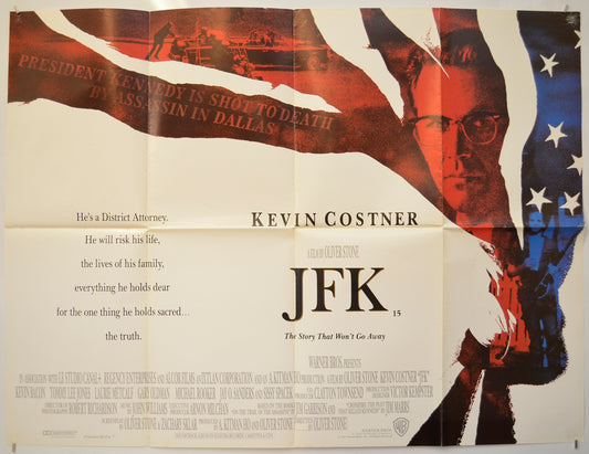 JFK Original Quad Poster - Film Poster - Movie Poster  