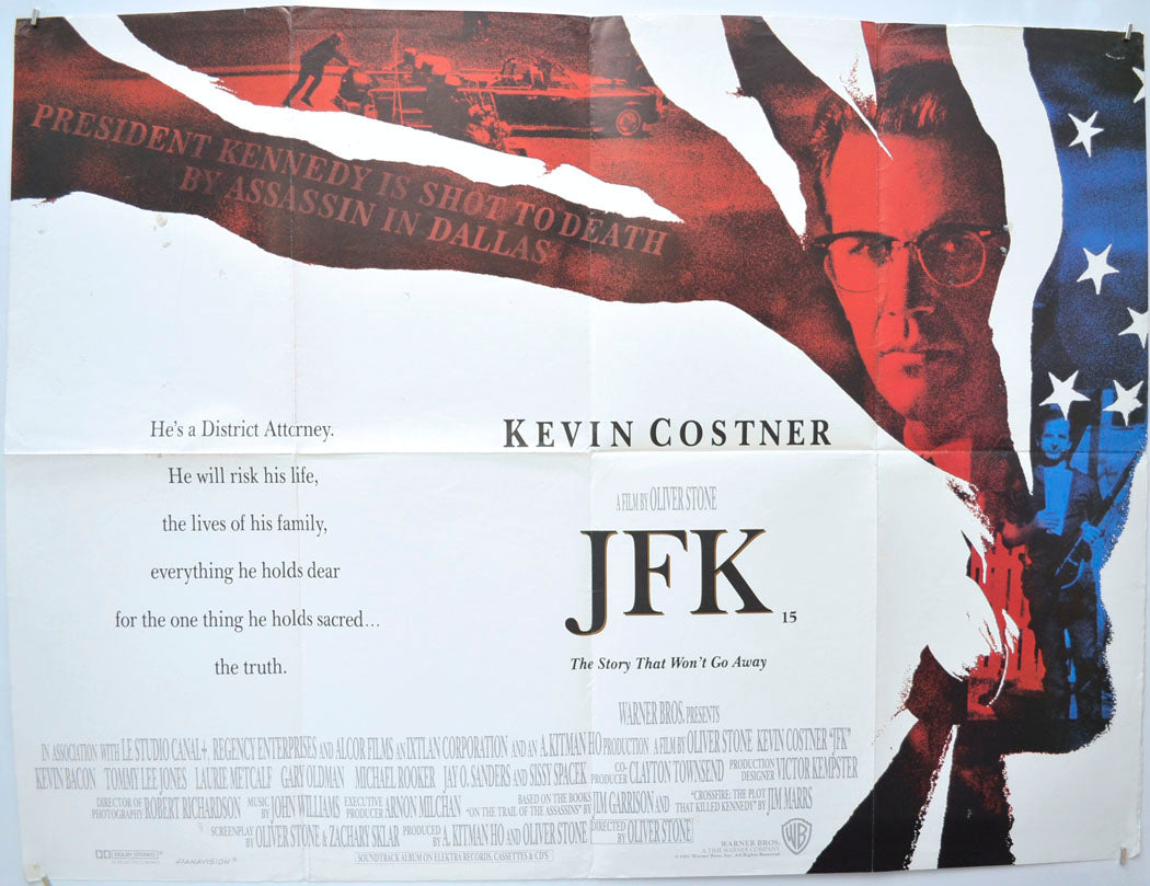 JFK Original Quad Poster - Film Poster - Movie Poster