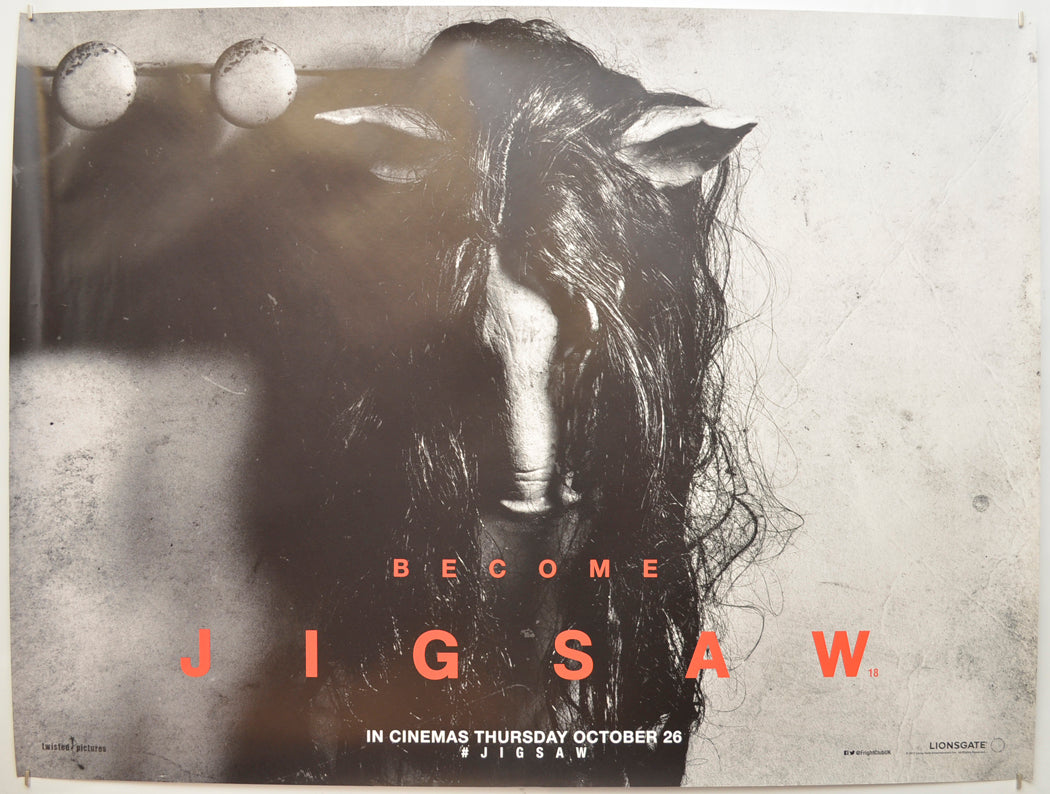 Jigsaw (Teaser / Advance Version)  Original Quad Poster - Film Poster - Movie Poster