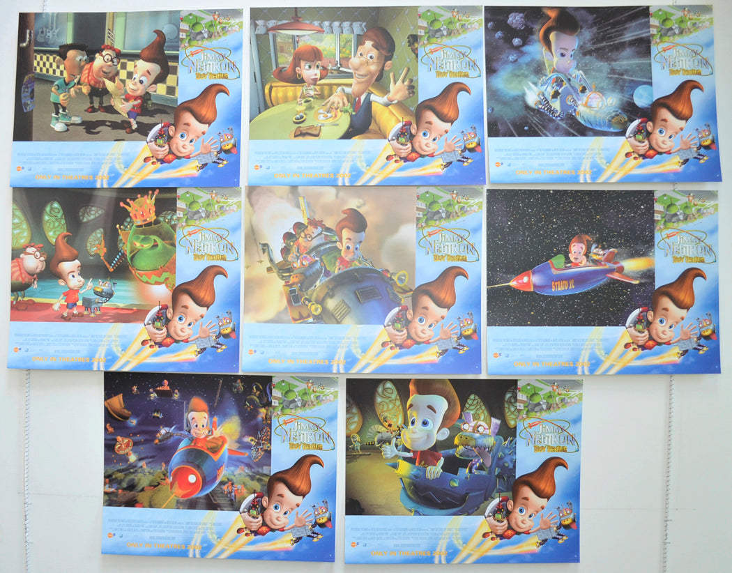 Jimmy Neutron - Boy Genius  Set of 8 Original Cinema Lobby Cards 