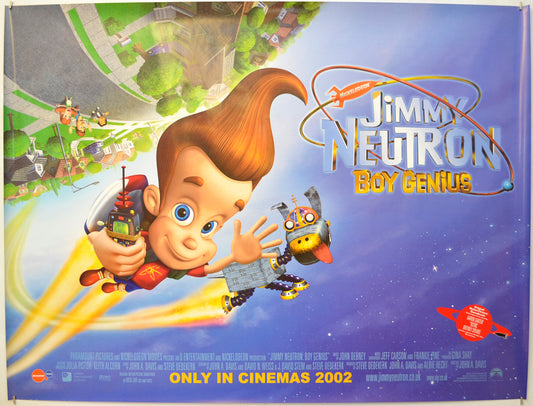 Jimmy Neutron : Boy Genius (Teaser / Advance Version)  Original Quad Poster - Film Poster - Movie Poster