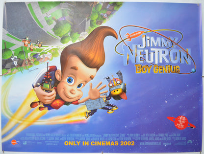 Jimmy Neutron : Boy Genius (Teaser / Advance Version) Original Quad Poster - Film Poster - Movie Poster