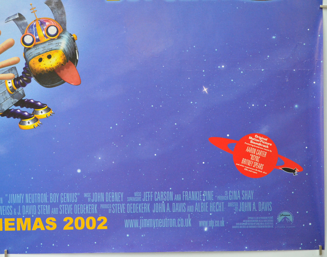 JIMMY NEUTRON : BOY GENIUS (Bottom Right) Cinema Quad Movie Poster 