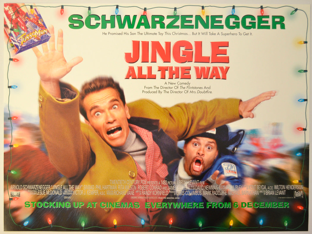 Jingle All The Way Original Mini Quad Poster - Film Poster - Movie Poster