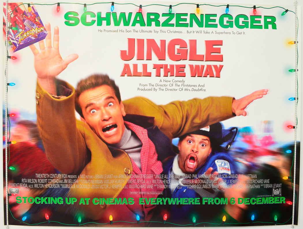 Jingle All The Way  Original British Quad Poster - Film Poster - Movie Poster 