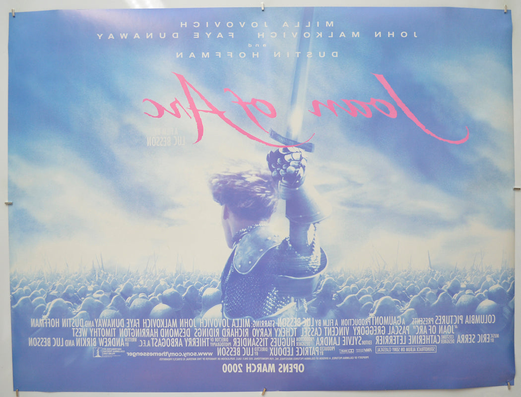 JOAN OF ARC (Back) Cinema Quad Movie Poster 