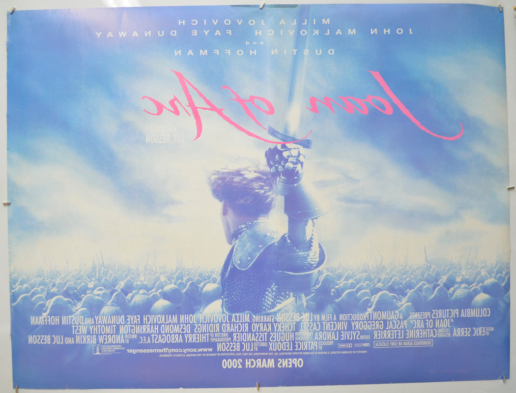 JOAN OF ARC (Back) Cinema Quad Movie Poster 