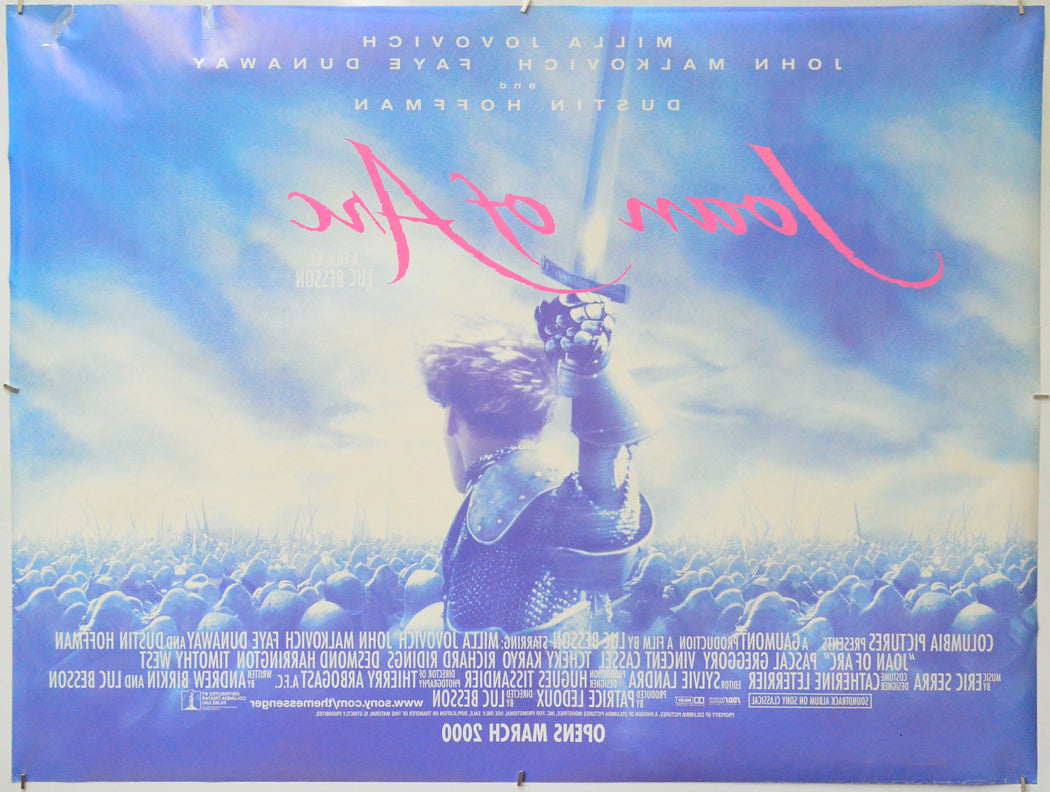 Joan Of Arc (Back) Cinema Quad Movie Poster 
