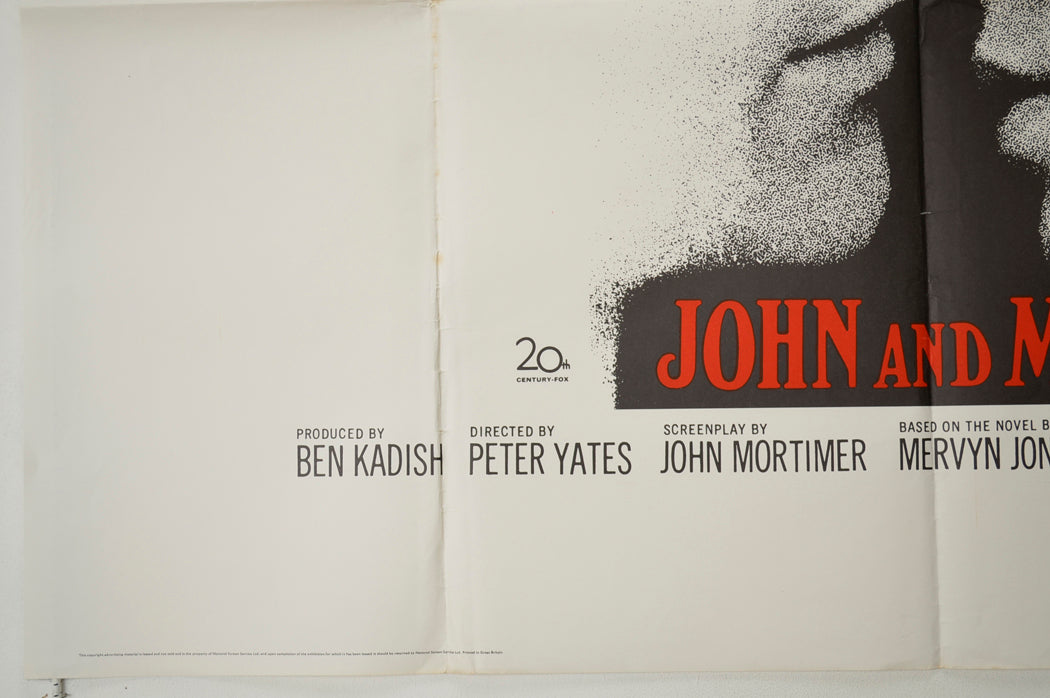 JOHN AND MARY (Bottom Left) Cinema Quad Movie Poster 