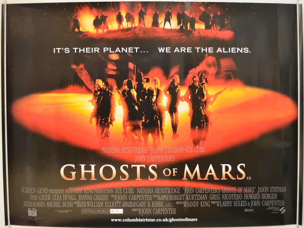 John Carpenter's : Ghosts Of Mars  Original Quad Poster - Film Poster - Movie Poster