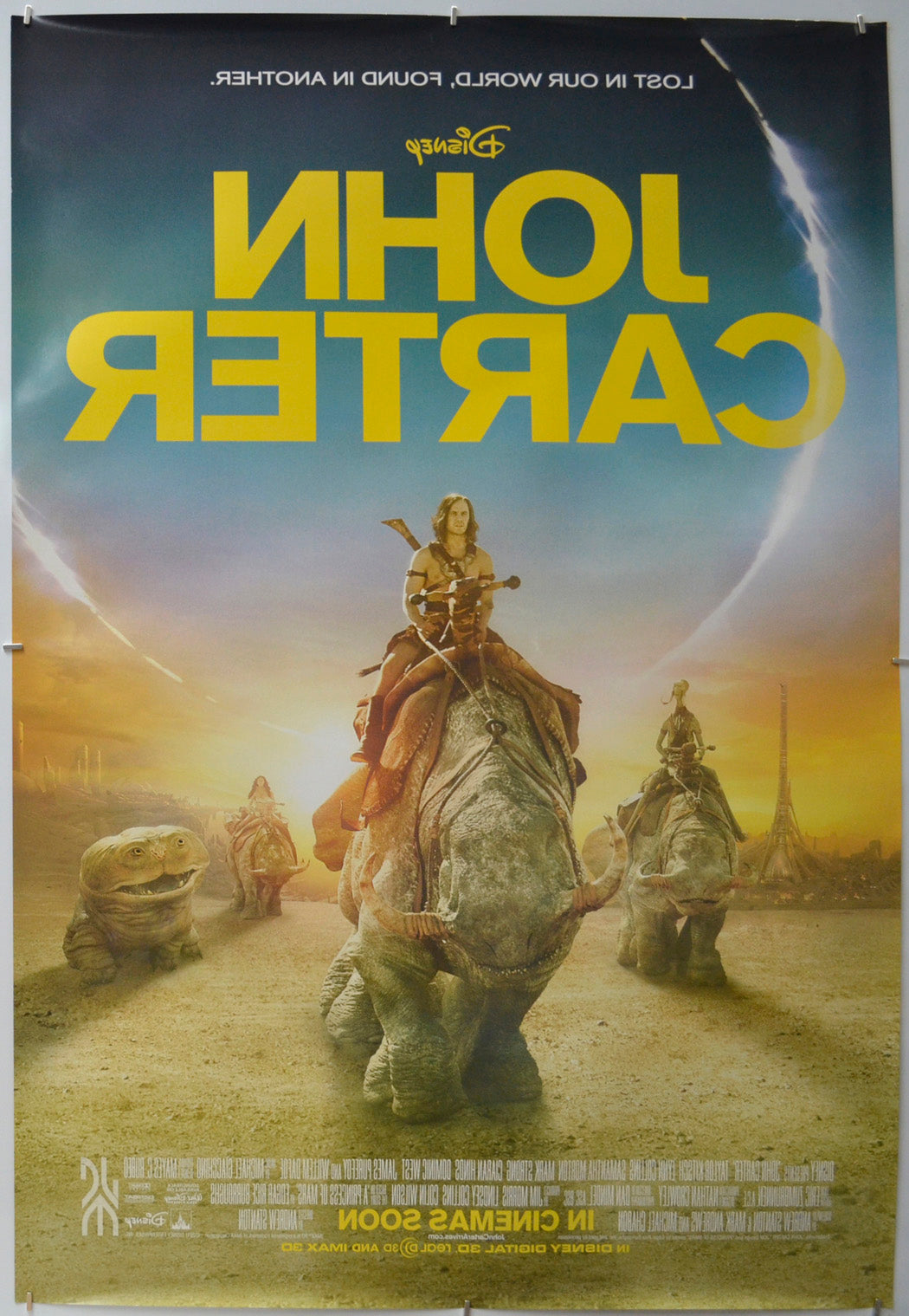 John Carter (Back) Cinema One Sheet Movie Poster 