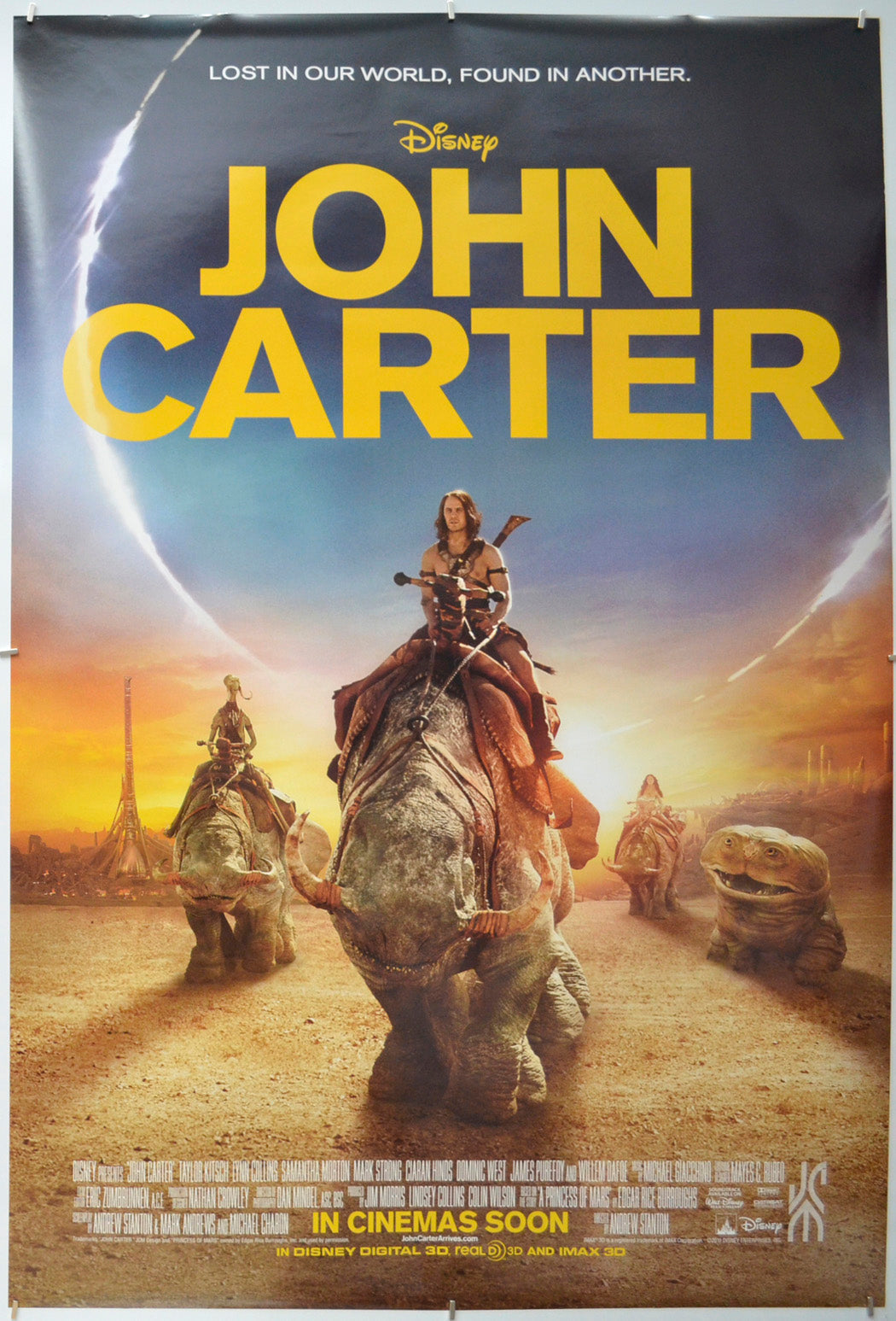 John Carter - Original One Sheet Poster - Film Poster - Movie Poster 